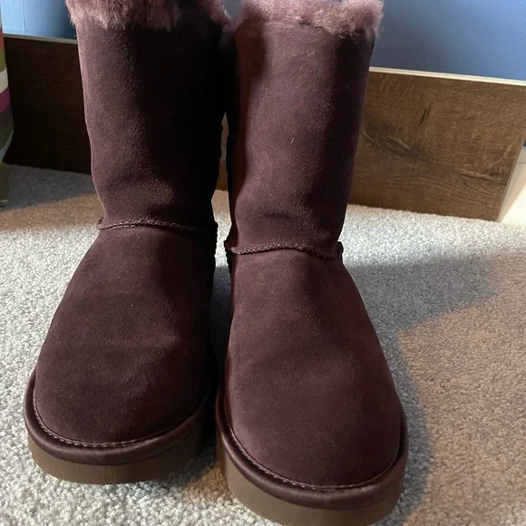 COPY - UGG classic bling short boots in ladies size 8 purple/brown mix very nic… - Picture 2 of 4